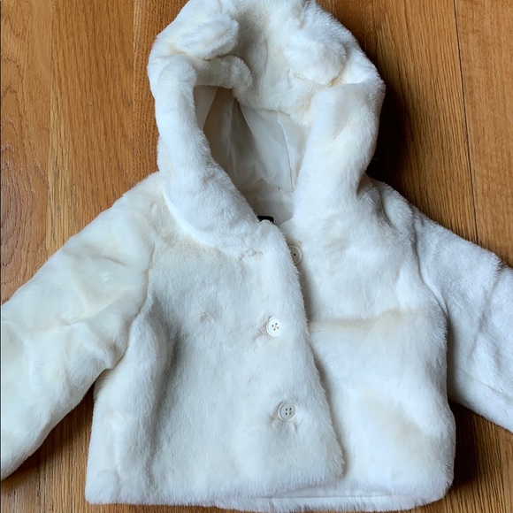 baby gap faux fur coat